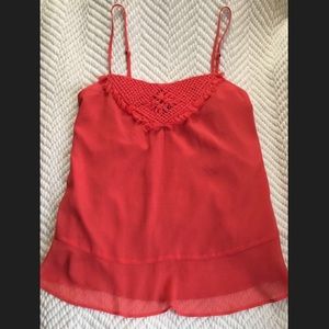 Banana Republic tank top, salmon pink, xxs